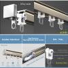 Heavy Curtains Curtain Track Rail 3m 5m 6m, With End Caps Fittings Fixings Gliders, Aluminium Curtain Rail Ceiling Track, Rollers Glide Easy, Room Divider Curtain Tracks And Fittings view 3