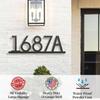 House Numbers, Metal House Numbers for Outside, Personalized Address Number Sign and Street Name Sign Custom House Number Sign, Handmade Metal Address Sign view 2