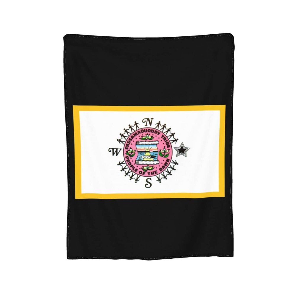 Rqwaaed Passamaquoddy Tribe Throw Blankets Cozy Warm Lightweight Flannel Blanket for Sofa Bed Men and Women