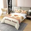 jejeloiu Fall Duvet Cover 100% Cotton King Size Boys Girls Fall Maple Leaf Bedding Set for Kids Buffalo Plaid Home Decor Comforter Cover Set Autumn Beige Bedspread Cover Bedclothes Zipper view 3