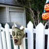 Halloween Terrifying Face Candy Trick or Treat Bag Candy Tote Candy Gift Bag Spooky Fun Bags for Party Decoration Scary Halloween accessories Kids Child view 2