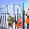 Halloween Terrifying Face Candy Trick or Treat Bag Candy Tote Candy Gift Bag Spooky Fun Bags for Party Decoration Scary Halloween accessories Kids Child view 3