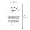 50 Thank You Placecards for Wedding, Wedding Thank You Place Setting Cards for Table Reception, Dinner Plates, Wedding Reception Thank You Cards, Heart Script,4 x 6 inch. view 4