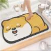 CHDGSJ Stone Bath Mat Diatomaceous Earth Shower Mat Extra Large Soft Non-Slip Quick Drying Shower Mat for Elderly and Children, Ultra Thin Mat for Kitchen, Bathroom, Doorway(Dog B,40 * 60cm) view 1