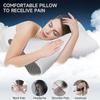 CloudBliss Memory Foam Pillow, Ergonomic Neck Contour Cervical Pillow for Back and Shoulder Pain, Orthopedic Pillow for Neck Pain Relief, for Sleeping Side, Back, Stomach Sleepers - Grey, Standard view 2