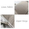 XIEMINLE Sofa Waist Pillow Bedside Cushions Headboard Cushion, Headboard Cushion Backrest for Single Double Bed, King Size Bed Reading Pillow Sofa Cushion with Zipper,60x20x60cm,Silvery view 4