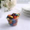 24 Clear 3 oz Disposable Mini Teardrop Plastic Dessert Cups Wedding Party Events Reception Home Tableware Decorations view 3