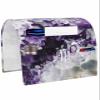 Sofa Armrest Organizer Bedside Caddy, Purple Agate Non Slip Couch Remote Control Holder for Recliner, Ombre Marble Texture Modern Abstract Art Arm Chair Caddy with Pocket for Phone, 19.7''x35'' view 1