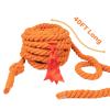 40FT Tug of War Rope,Tug a War Rope,Tug of War Rope Adult with Cotton Rope,10 Medals,2 Flags,Whistle,Ribbon and Storage Bag,Orange ,Field Day Games,Outdoor Games,Family Reunion and Team Building Games view 4