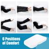 HOMBYS Memory Foam Knee Pillow for Side Sleepers, Leg Pillow for Knee, Separates The Knees for Body Alignment-Between Leg Pillow for Lower Back Pain Relief and Pregnancy Support -(18"x30"x4", White) view 3