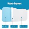 HOMBYS Memory Foam Knee Pillow for Side Sleepers, Leg Pillow for Knee, Separates The Knees for Body Alignment-Between Leg Pillow for Lower Back Pain Relief and Pregnancy Support -(18"x30"x4", White) view 4
