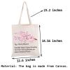 PWHAOO Cherry Blossom Tote Bag Sakura Blossom Tote Bag Cherry Flower Tote Bag Sakura Flower Lover Gift (Cherry Blossom TOTE) view 4