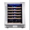 Kalamera Mini Fridge 18 Bottle - 12 inch Wine Cooler Refrigerator, Built-in or Freestanding, with Stainless Steel & Double-Layer Tempered Glass Door, and Temperature Memory Function Wine Fridge view 1