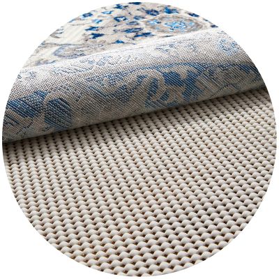 Veken 6 Ft Round Rug Pad Gripper for Hardwood Floors, Non Slip Circle Rug Pads for Area Rugs, Thick Rug Grippers for Tile Floors, Under Carpet Anti Skid Mat, Keep Your Rugs Safe and in Place