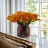 Real Touch Sunset Calla Lily Artificial Flowers - Perfect for Wedding Bouquets and Home Decoration (20pcs) view 2