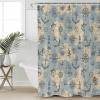 TocaHome Waterproof Shower Curtain Set for Bathroom with Hooks, Vintage Sailing Lighthouse Fish Polyester Fabric Shower Curtains Sets Machine Washable Bath Curtain 72"x72" view 1