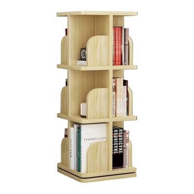 SAAKO Bookshelf Children's Rotating Bookshelf Cultivate Children's Interest in Reading Rack Bookcase Floor-Standing Bookcase