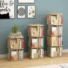 360 Rotating Bookshelf Floor Standing Bookshelf Adult Kids Rack Bookcase Stylish and Beautiful Bookcase Space Saving view 2