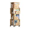 360 Rotating Bookshelf Floor Standing Bookshelf Adult Kids Rack Bookcase Stylish and Beautiful Bookcase Space Saving view 1