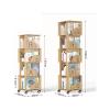 360 Rotating Bookshelf Floor Standing Bookshelf Adult Kids Rack Bookcase Stylish and Beautiful Bookcase Space Saving view 3