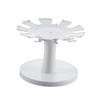 Hemoton Cup Dispensing Rack Water Cup Holder Draining Shelf Rotatable Design Plastic Tableware Organizer Elegant Functional view 1
