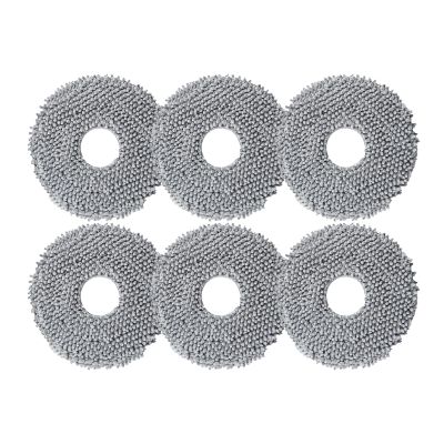 Odashen 6 Pcs Replacement Mop Pads for Roborock Q Revo Robot Vacuum Cleaner Spare Parts, Spin Cleaning Pads Replacement Accessories Set
