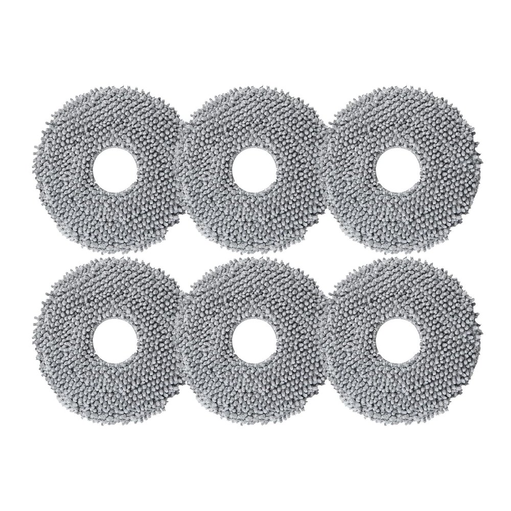 Odashen 6 Pcs Replacement Mop Pads for Roborock Q Revo Robot Vacuum Cleaner Spare Parts, Spin Cleaning Pads Replacement Accessories Set