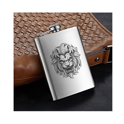 COmaam 304 Stainless Steel Flasks Portable Bar Tools Flasks for Liquor for Men 8Oz Travel Camping Small Flasks