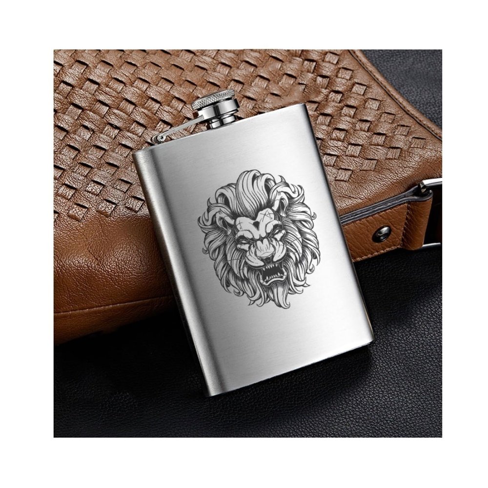 COmaam 304 Stainless Steel Flasks Portable Bar Tools Flasks for Liquor for Men 8Oz Travel Camping Small Flasks