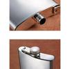 COmaam 304 Stainless Steel Flasks Portable Bar Tools Flasks for Liquor for Men 8Oz Travel Camping Small Flasks view 4
