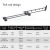 Extendable Pull Out Closet Rod - Wardrobe Pull-Out Trousers Rack, Heavy Duty Extendable Pull Out Closet Rod, Sliding Wardrobe Closet Valet Rod, Adjustable Clothing Organizer Holder ( Size : 40 cm/15.7 view 4