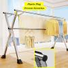 ATYUJKB Clothes Drying Racks for Laundry Foldable, Laundry Room Rack for Hanging Clothes, Clothes Drying Rack Outdoor, Laundry Stand Organizer, Garment Rack Space Saving (200cm/79 in) view 4