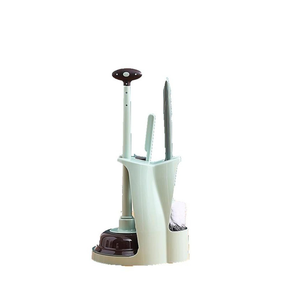 SPOUR Brush Bathroom Toilet Brush Set and Piston 3 in 1 Powerful Combination Piston Pump Suction Plunger Odorless Odorless and Brush,Pink