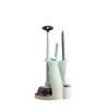 SPOUR Brush Bathroom Toilet Brush Set and Piston 3 in 1 Powerful Combination Piston Pump Suction Plunger Odorless Odorless and Brush,Pink view 1