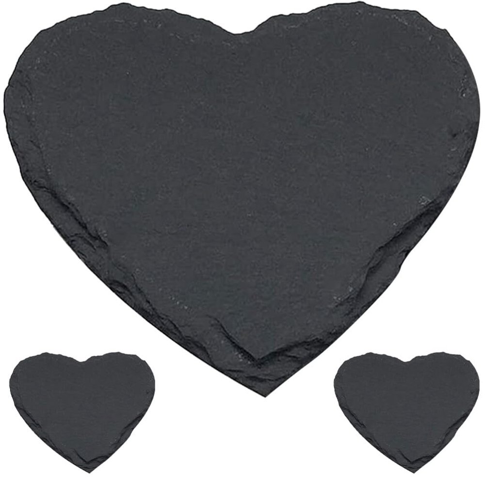 BESTonZON 3pcs Heart Shaped Natural Serving Plates Elegant Food Trays for Desserts Snacks and Salads Decor for Parties and Celebrations