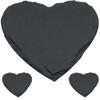 BESTonZON 3pcs Heart Shaped Natural Serving Plates Elegant Food Trays for Desserts Snacks and Salads Decor for Parties and Celebrations view 1