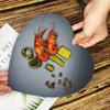 BESTonZON 3pcs Heart Shaped Natural Serving Plates Elegant Food Trays for Desserts Snacks and Salads Decor for Parties and Celebrations view 3