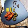 BESTonZON 3pcs Heart Shaped Natural Serving Plates Elegant Food Trays for Desserts Snacks and Salads Decor for Parties and Celebrations view 4
