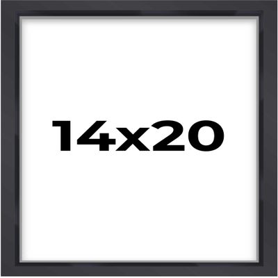 14x20 Shadow Box Frame Minimalist Black | 3/4" Depth of Usable Space| Interior Size 14x20 or 20x14 Inches| UV Resistant Acrylic, Acid-Free Backing, Wall Hangers | Made in USA