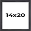 14x20 Shadow Box Frame Minimalist Black | 3/4" Depth of Usable Space| Interior Size 14x20 or 20x14 Inches| UV Resistant Acrylic, Acid-Free Backing, Wall Hangers | Made in USA view 1