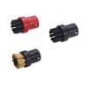 ORCOW 3Pcs Nozzle Nylon Brass Bristle Brushes Compatible with Karcher SC1 SC2 SC3 SC4 SC5 SC7 EasyFix Mop Cloth Rags Steam Cleaner Parts view 4