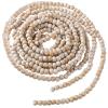 16 Feet Christmas Wood Bead Garland Wooden Bead Garland for Christmas Tree Holiday Decoration (Retro White) view 1