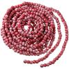 16 Feet Christmas Wood Bead Garland Wooden Bead Garland for Christmas Tree Holiday Decoration (Red, White) view 1