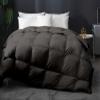 Home Decor 1000-TC Box Plated Down Alternative Comforter Oversized Queen Size 98 x 98 Inches 1-pc Comforte & 4pc Pillow Shams, 600 GSM Micro Fill & 4-8 Corner Tabs & Very Soft Fill Power view 1