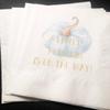 A Little Pumpkin Is On It's Way- Boy Fall Baby Shower- Blue Pumpkin Gold Cocktail Napkins- Set of 25 view 1