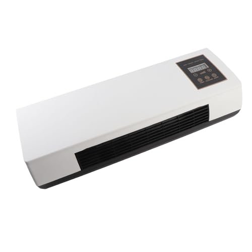 ZJchao Dual Use Wall Mounted Heating Machine, Small Fan Highly Efficient Blows Nature and Hot Air Fan Wide Angles Mobile Mini Hot Fan for Bedroom Living Room Office