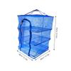 STOBAZA 1Pc Foldable Hanging Drying Rack Mesh Net with Steel Wire Frame Multi-Layer Fish and Vegetable Dryer Basket for Indoor Outdoor Use Lightweight Breathable Style view 2