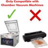 UltraSource - Chamber Machine Pouches 3 Mil Thickness, 10" x 10", Pack of 250 Vacuum Chamber Pouches, BPA-Free Pre-Cut Chamber Vacuum Sealer Bags with tear notch view 2