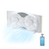 Comfort Zone 9-Inch Smart WiFi Twin Window Fan  3-Speed Dual Blade Fan with App & Voice Control, Reversible Exhaust, Cooling & Circulate Modes, Expandable 23.5" to 37", Bug Screen view 1