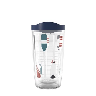 Tervis Either Oars Made in USA Double Walled Insulated Tumbler Travel Cup Keeps Drinks Cold & Hot, 16oz, Classic